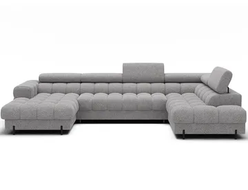 Feraria 6-seters boblete sovesofa med divan og sjeselong, oppbevaring, høyre - Pellerito 03 - Møbler - Sofaer - Sovesofaer - Hjørnesovesofa