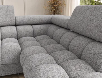 Feraria 6-seters boblete sovesofa med divan og sjeselong, oppbevaring, høyre - Pellerito 03 - Møbler - Sofaer - Sovesofaer - Hjørnesovesofa