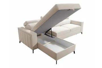 Galbally 3-seters hjørnesovesofa - Møbler - Sofaer - Sovesofaer - Hjørnesovesofa