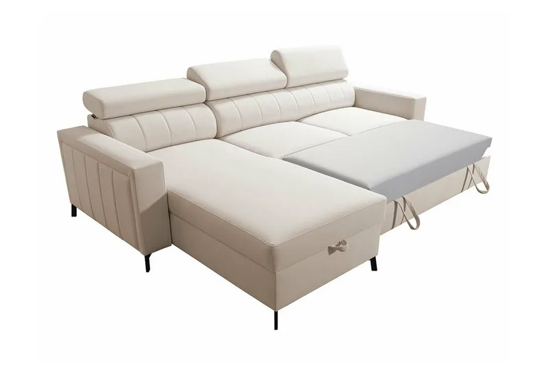 Galbally 3-sits Hörnbäddsoffa beige - Møbler - Sofaer - Sovesofaer - Sovesofa divan