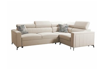 Galbally 3-sits Hörnbäddsoffa beige - Møbler - Sofaer - Sovesofaer - Hjørnesovesofa