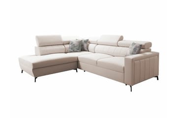 Galbally 3-sits Hörnbäddsoffa beige - Møbler - Sofaer - Sovesofaer - Hjørnesovesofa