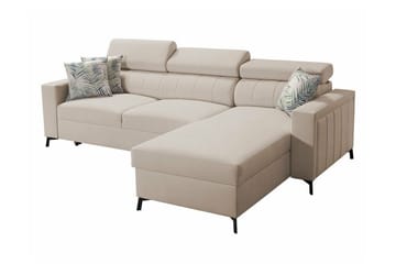 Galbally 3-sits Hörnbäddsoffa beige - Møbler - Sofaer - Sovesofaer - Sovesofa divan