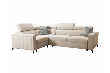 Galbally 3-sits Hörnbäddsoffa beige - Møbler - Sofaer - Sovesofaer - Hjørnesovesofa