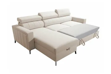 Galbally 3-sits Hörnbäddsoffa Dark blue - Møbler - Sofaer - Sovesofaer - Hjørnesovesofa