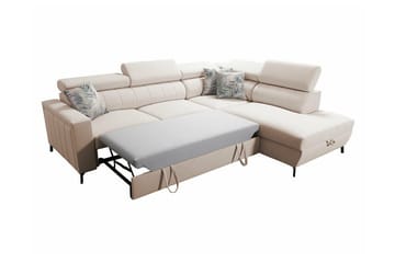 Galbally 3-sits Hörnbäddsoffa Dark blue - Møbler - Sofaer - Sovesofaer - Hjørnesovesofa