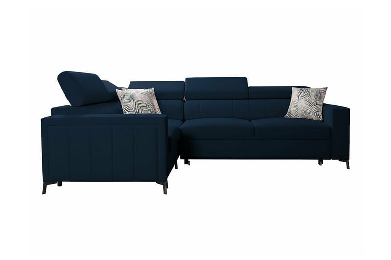 Galbally 3-sits Hörnbäddsoffa Dark blue - Møbler - Sofaer - Sovesofaer - Hjørnesovesofa