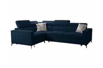 Galbally 3-sits Hörnbäddsoffa Dark blue - Møbler - Sofaer - Sovesofaer - Hjørnesovesofa