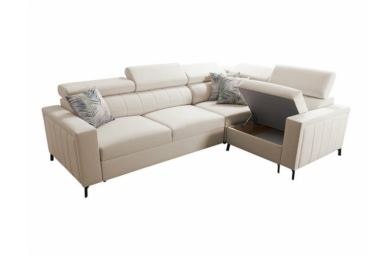 Galbally 3-sits Hörnbäddsoffa Dark blue - Møbler - Sofaer - Sovesofaer - Hjørnesovesofa