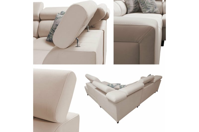 Galbally 3-sits Hörnbäddsoffa Grey/Light grey - Møbler - Sofaer - Sovesofaer - Hjørnesovesofa