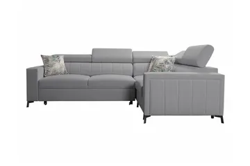 Galbally 3-sits Hörnbäddsoffa Light grey - Møbler - Sofaer - Sovesofaer - Hjørnesovesofa