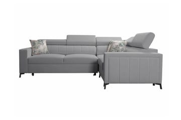 Galbally 3-sits Hörnbäddsoffa Light grey - Møbler - Sofaer - Sovesofaer - Hjørnesovesofa