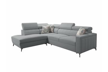 Galbally 3-sits Hörnbäddsoffa Light grey - Møbler - Sofaer - Sovesofaer - Hjørnesovesofa
