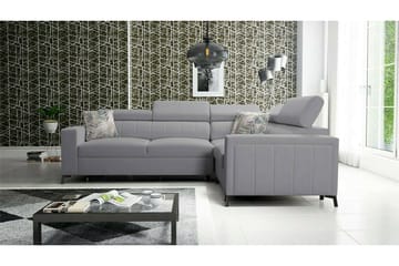 Galbally 3-sits Hörnbäddsoffa Light grey - Møbler - Sofaer - Sovesofaer - Hjørnesovesofa