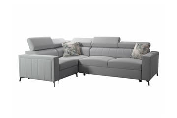 Galbally 3-sits Hörnbäddsoffa Ljusgrå - Møbler - Sofaer - Sovesofaer - Hjørnesovesofa