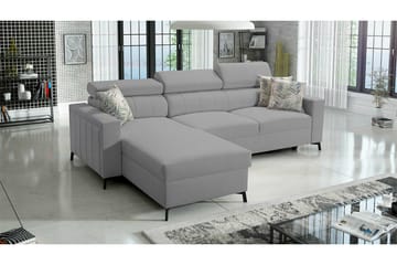 Galbally 3-sits Hörnbäddsoffa Ljusgrå - Møbler - Sofaer - Sovesofaer - Hjørnesovesofa