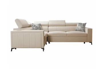 Galbally 3-sits Hörnbäddsoffa NO_BRAND beige - Møbler - Sofaer - Sovesofaer - Hjørnesovesofa
