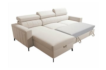 Galbally 3-sits Hörnbäddsoffa NO_BRAND Dark blue - Møbler - Sofaer - Sovesofaer - Hjørnesovesofa