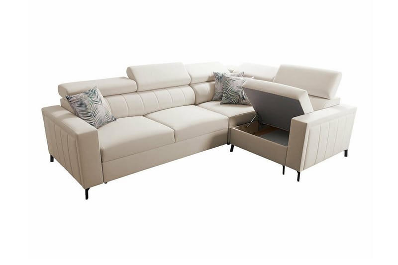 Galbally 3-sits Hörnbäddsoffa NO_BRAND Dark blue - Møbler - Sofaer - Sovesofaer - Hjørnesovesofa