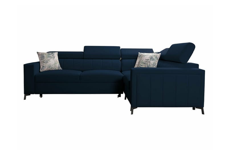 Galbally 3-sits Hörnbäddsoffa NO_BRAND Dark blue - Møbler - Sofaer - Sovesofaer - Hjørnesovesofa