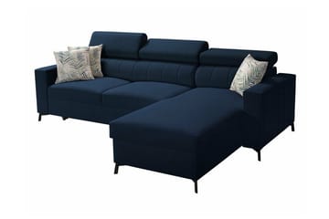 Galbally 3-sits Hörnbäddsoffa NO_BRAND Dark blue - Møbler - Sofaer - Sovesofaer - Sovesofa divan