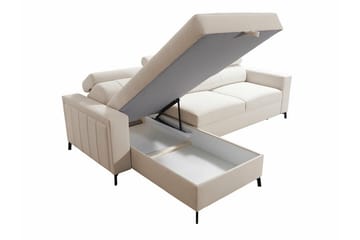 Galbally 3-sits Hörnbäddsoffa NO_BRAND Dark blue - Møbler - Sofaer - Sovesofaer - Sovesofa divan