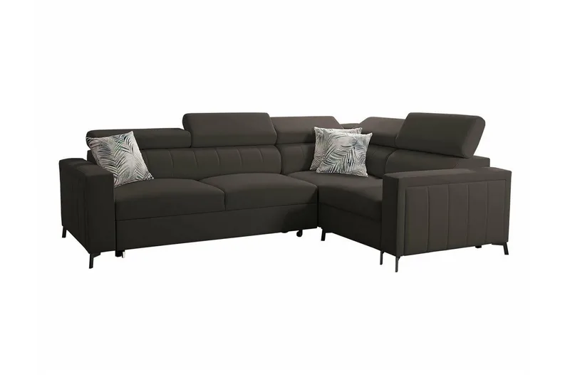 Galbally 3-sits Hörnbäddsoffa NO_BRAND Dark brown