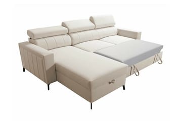 Galbally 3-sits Hörnbäddsoffa NO_BRAND Dark brown - Møbler - Sofaer - Sovesofaer - Hjørnesovesofa