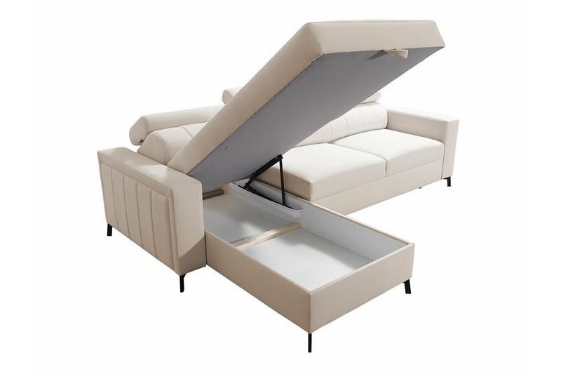 Galbally 3-sits Hörnbäddsoffa NO_BRAND Dark brown - Møbler - Sofaer - Sovesofaer - Hjørnesovesofa