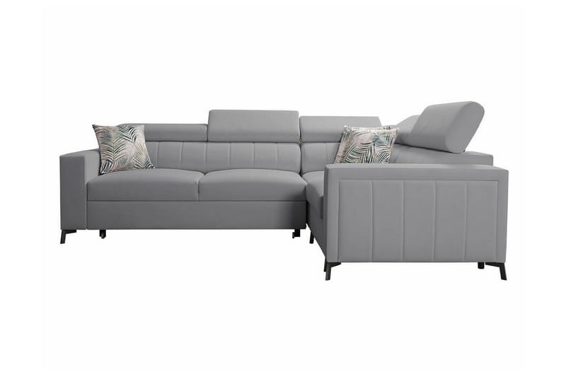 Galbally 3-sits Hörnbäddsoffa NO_BRAND Light grey - Møbler - Sofaer - Sovesofaer - Hjørnesovesofa