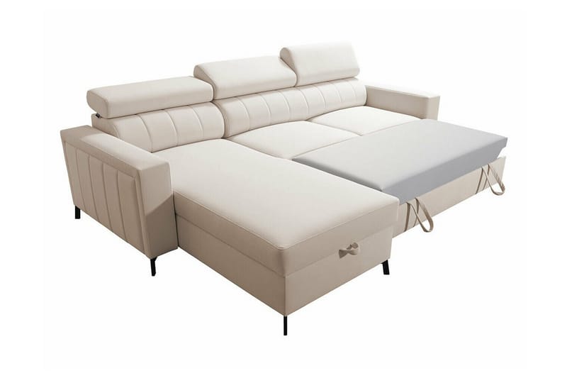 Galbally 3-sits Hörnbäddsoffa NO_BRAND Light grey/Dark grey - Møbler - Sofaer - Sovesofaer - Hjørnesovesofa