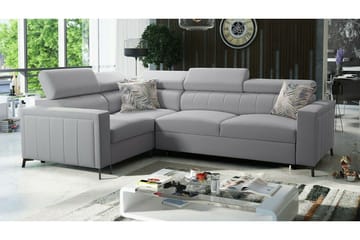 Galbally 3-sits Hörnbäddsoffa NO_BRAND Ljusgrå - Møbler - Sofaer - Sovesofaer - Hjørnesovesofa