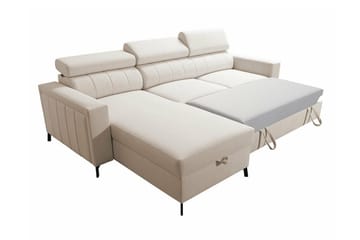 Galbally 3-sits Hörnbäddsoffa Pink - Møbler - Sofaer - Sovesofaer - Hjørnesovesofa