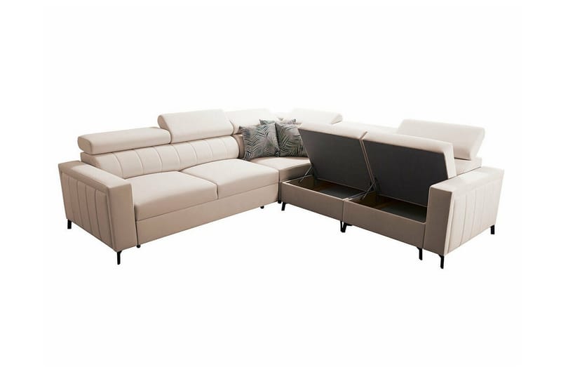 Galbally 4-seters hjørnesovesofa - Møbler - Sofaer - Sovesofaer - Hjørnesovesofa