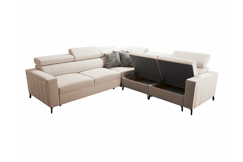 Galbally 4-seters hjørnesovesofa - Møbler - Sofaer - Sovesofaer - Hjørnesovesofa