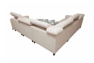 Galbally 4-sits Hörnbäddsoffa beige - Møbler - Sofaer - Sovesofaer - Hjørnesovesofa