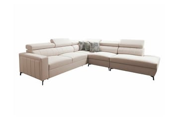 Galbally 4-sits Hörnbäddsoffa beige - Møbler - Sofaer - Sovesofaer - Hjørnesovesofa