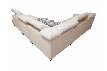 Galbally 4-sits Hörnbäddsoffa beige - Møbler - Sofaer - Sovesofaer - Hjørnesovesofa