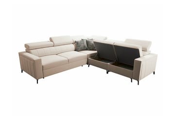 Galbally 4-sits Hörnbäddsoffa Black - Møbler - Sofaer - Sovesofaer - Hjørnesovesofa