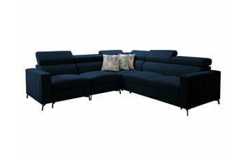 Galbally 4-sits Hörnbäddsoffa Dark blue - Møbler - Sofaer - Sovesofaer - Hjørnesovesofa