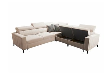 Galbally 4-sits Hörnbäddsoffa Dark blue - Møbler - Sofaer - Sovesofaer - Hjørnesovesofa