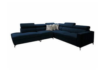 Galbally 4-sits Hörnbäddsoffa Dark blue - Møbler - Sofaer - Sovesofaer - Hjørnesovesofa