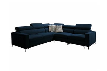 Galbally 4-sits Hörnbäddsoffa Dark blue - Møbler - Sofaer - Sovesofaer - Hjørnesovesofa