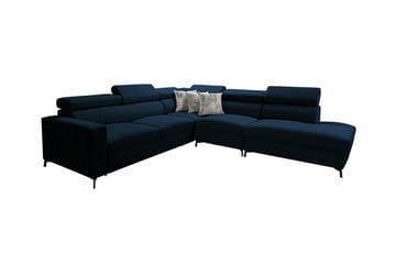 Galbally 4-sits Hörnbäddsoffa Dark blue - Møbler - Sofaer - Sovesofaer - Hjørnesovesofa