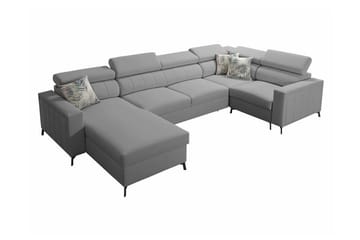 Galbally 4-sits Hörnbäddsoffa Light grey/Dark grey - Møbler - Sofaer - Sovesofaer - Sovesofa divan