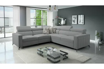 Galbally 4-sits Hörnbäddsoffa Ljusgrå - Møbler - Sofaer - Sovesofaer - Hjørnesovesofa