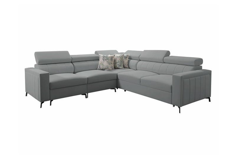 Galbally 4-sits Hörnbäddsoffa Ljusgrå