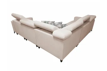 Galbally 4-sits Hörnbäddsoffa NO_BRAND beige - Møbler - Sofaer - Sovesofaer - Hjørnesovesofa