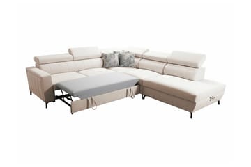 Galbally 4-sits Hörnbäddsoffa NO_BRAND Dark blue - Møbler - Sofaer - Sovesofaer - Hjørnesovesofa