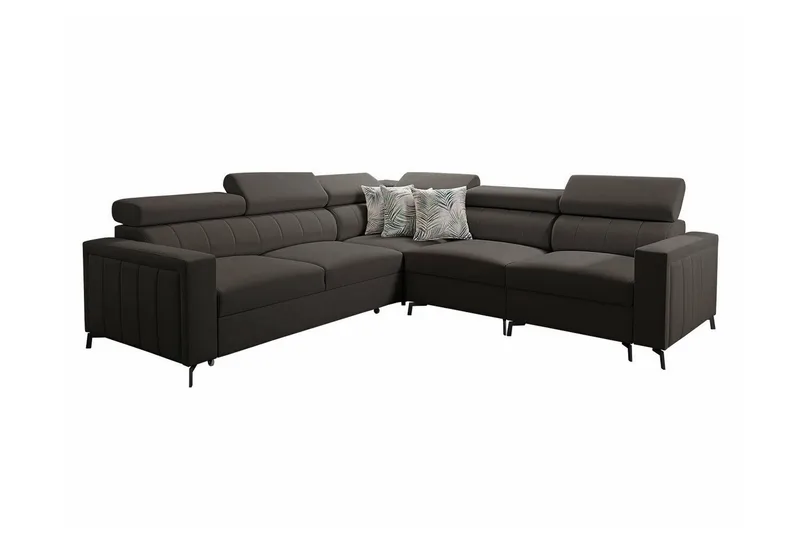 Galbally 4-sits Hörnbäddsoffa NO_BRAND Dark brown